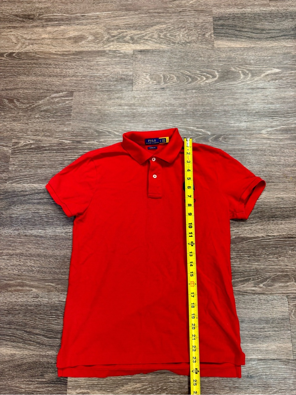 Polo Ralph Lauren Polo Bear Classic Fit Red Mesh Polo Shirt Men's Small - Picture 7 of 7